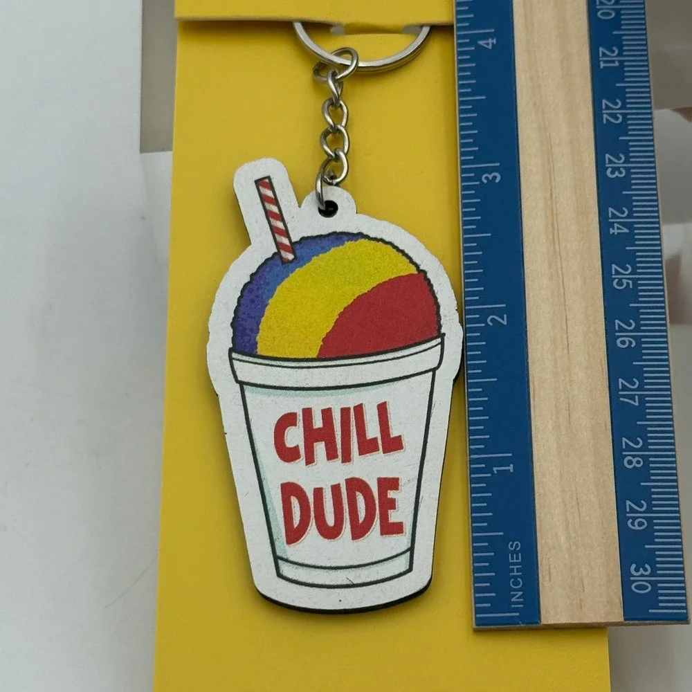 Chill Dude Snow Cone Keyring Strategic Retail Partners Lifestyle Keychain New